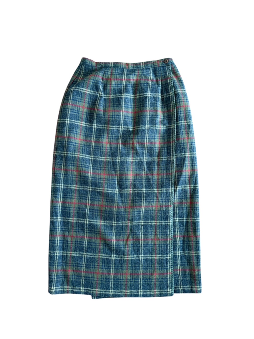 Vintage Requirements Plaid Flannel Skirt